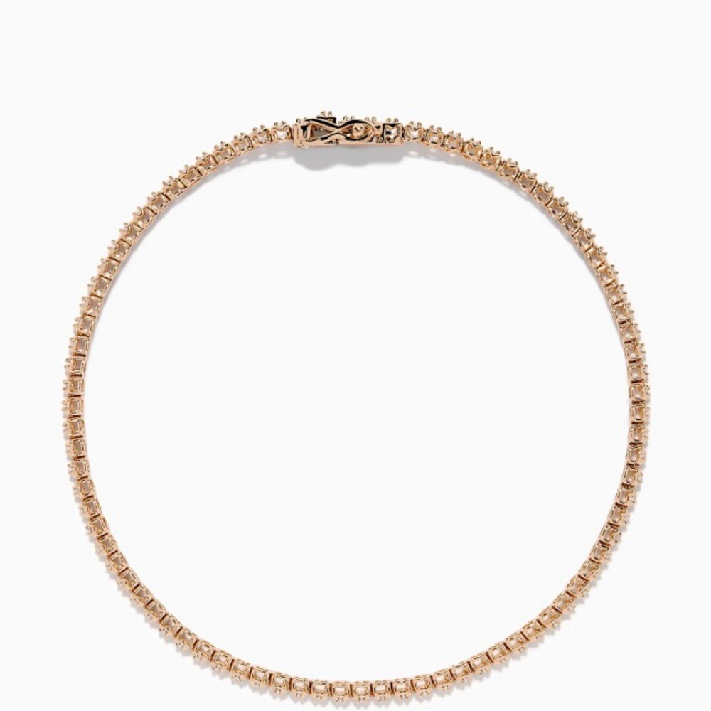 Effy 14K Rose Gold 0.25 Ct. Diamond Tennis Bracelet